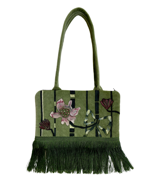 ROONEY Hand-Painted Tassel Bag